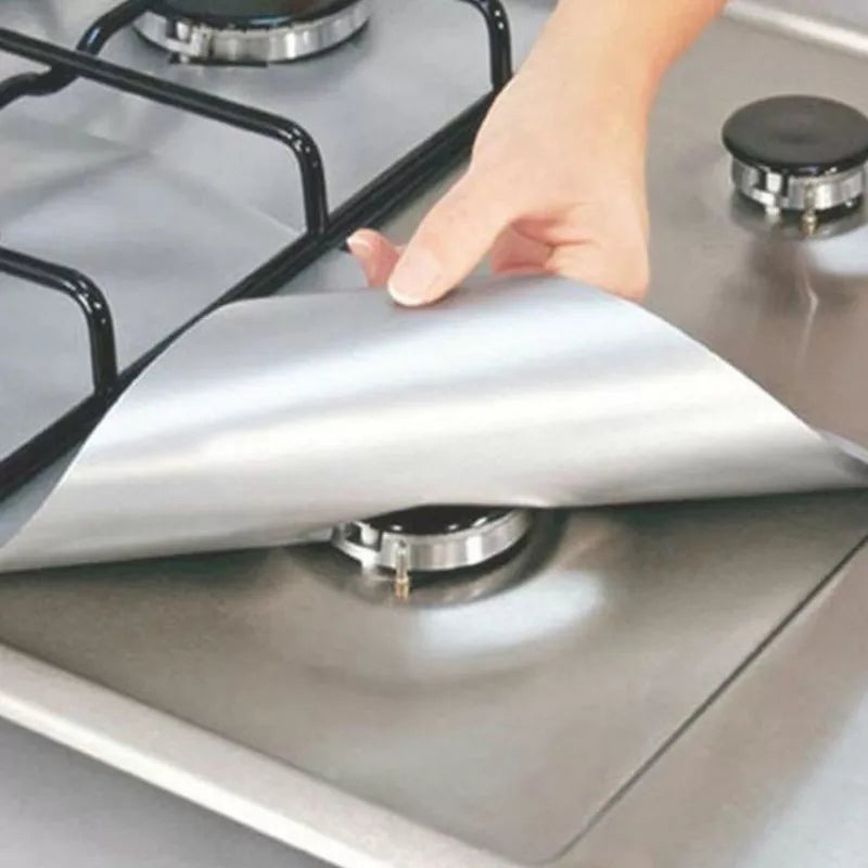 1/4PC Stove Protector Cover Liner Gas Stove Protector Gas Stove Stovetop Burner Protector Kitchen Accessories Mat Cooker Cover